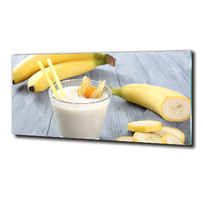 Schilderij glas Bananencocktail