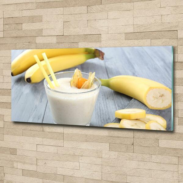 Schilderij glas Bananencocktail