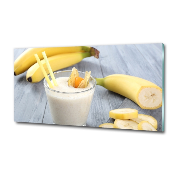Schilderij glas Bananencocktail