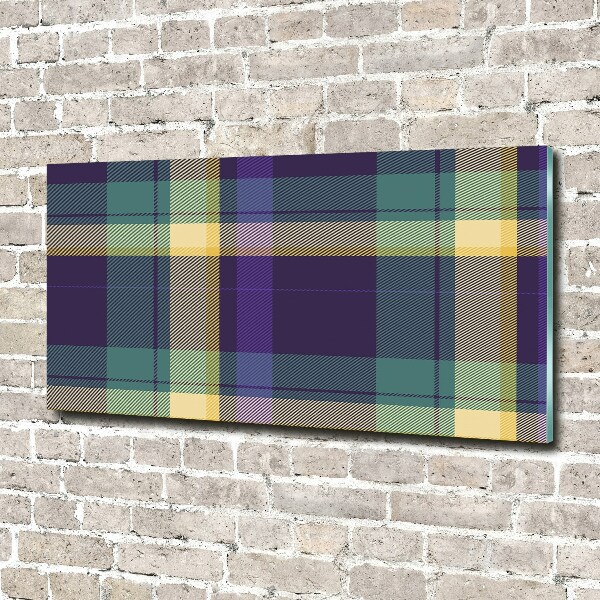 Glazen schilderij Geruite textuur