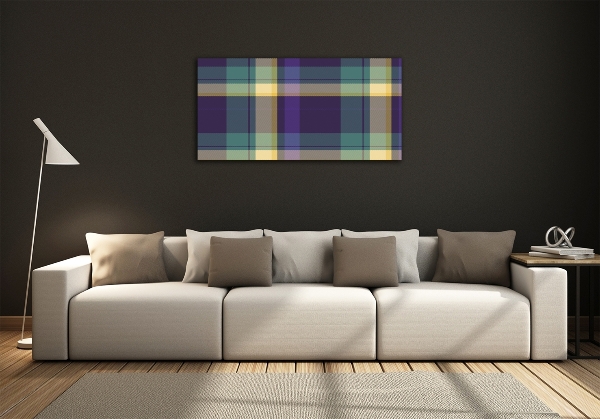 Glazen schilderij Geruite textuur