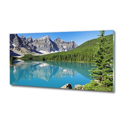 Foto schilderij op glas Meer in de bergen