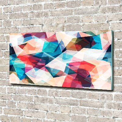 Foto schilderij op glas Abstracte mozaïek