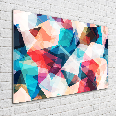 Foto schilderij op glas Abstracte mozaïek