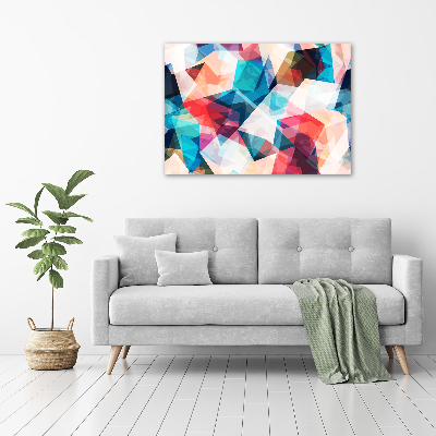 Foto schilderij op glas Abstracte mozaïek