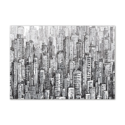 Schilderij op glas Wolkenkrabbers