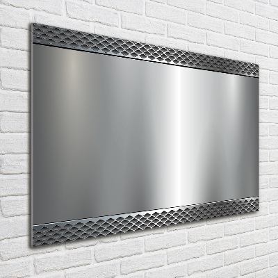 Schilderij op glas Metalen achtergrond