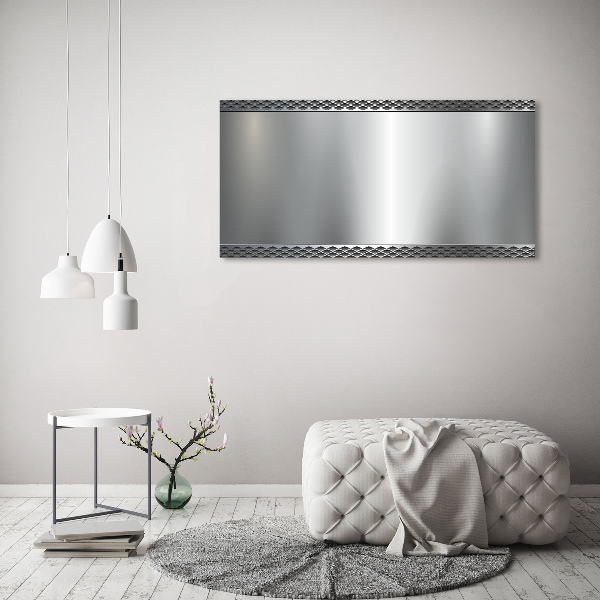 Schilderij op glas Metalen achtergrond