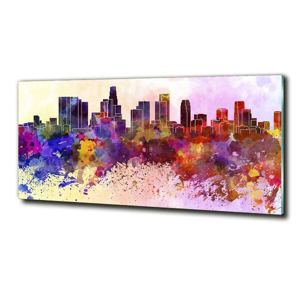 Schilderij glas De kleuren van Los Angeles