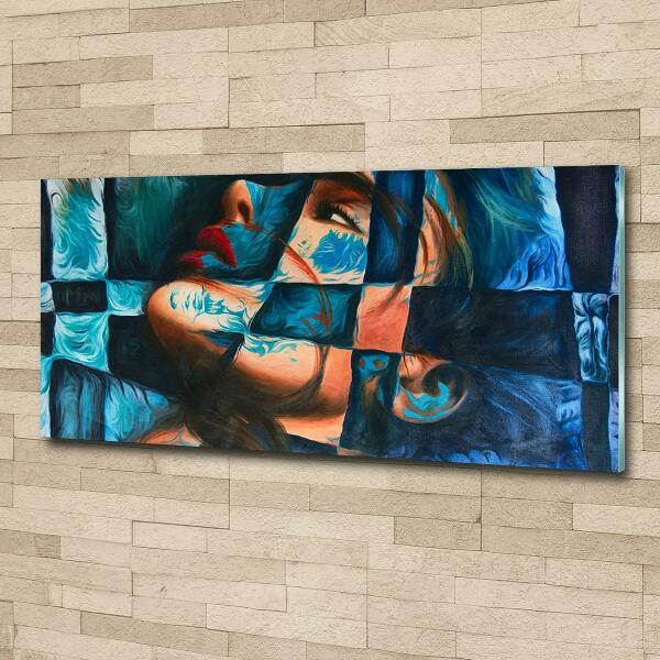 Glazen schilderij Abstracte vrouw