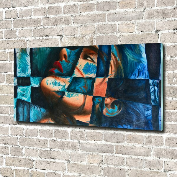 Glazen schilderij Abstracte vrouw