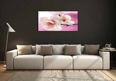 Foto schilderij op glas Magnolia
