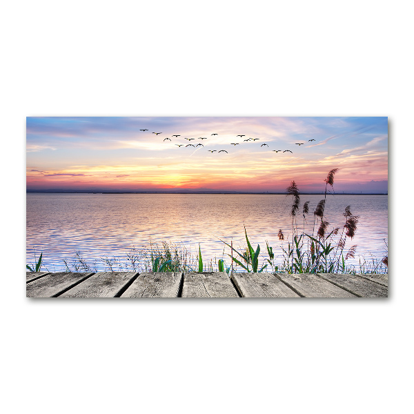 Foto schilderij op glas Lake West