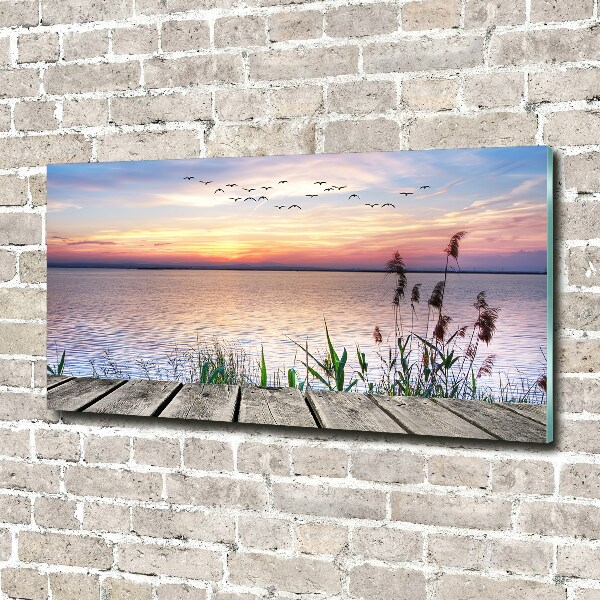 Foto schilderij op glas Lake West