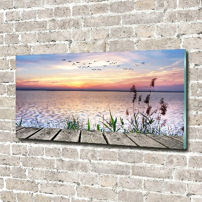 Foto schilderij op glas Lake West