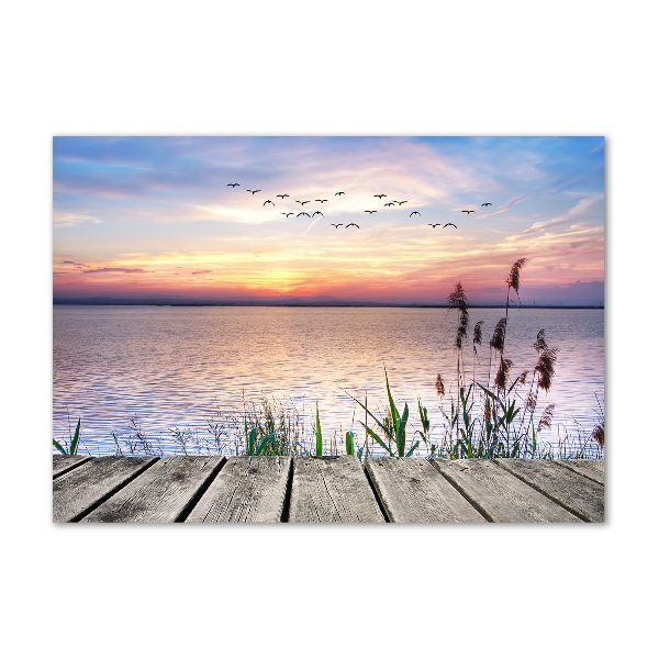Foto schilderij op glas Lake West