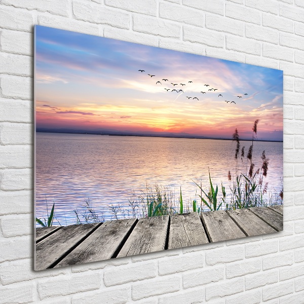 Foto schilderij op glas Lake West