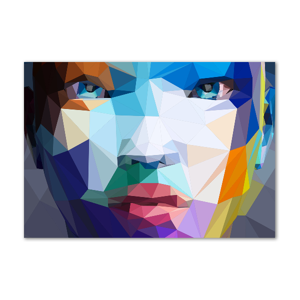 Schilderij op glas Abstracte vrouw