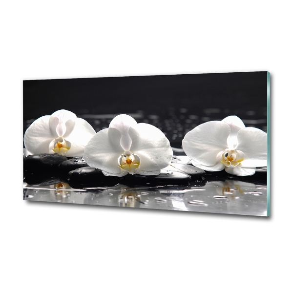 Glazen schilderij Orchidee
