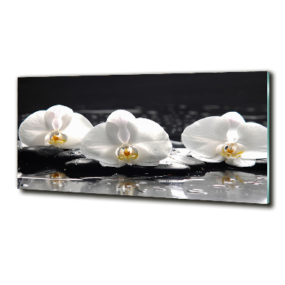 Glazen schilderij Orchidee