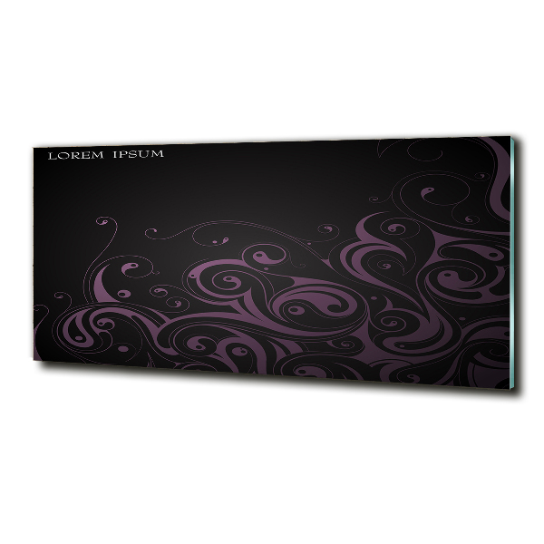 Foto schilderij op glas Ornamenten