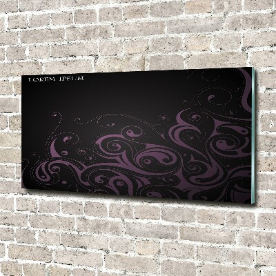 Foto schilderij op glas Ornamenten