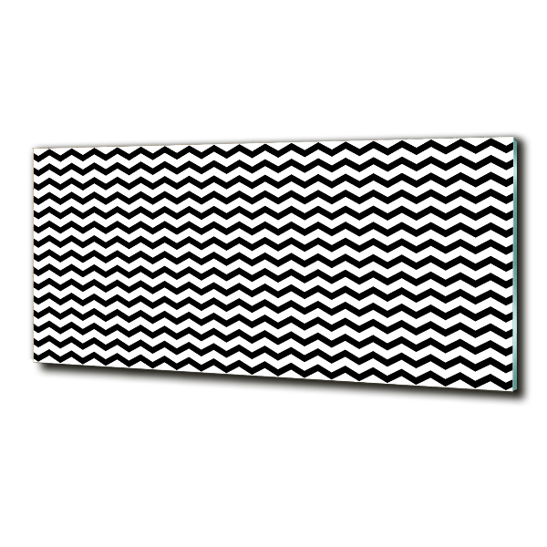 Schilderij op glas Zigzags