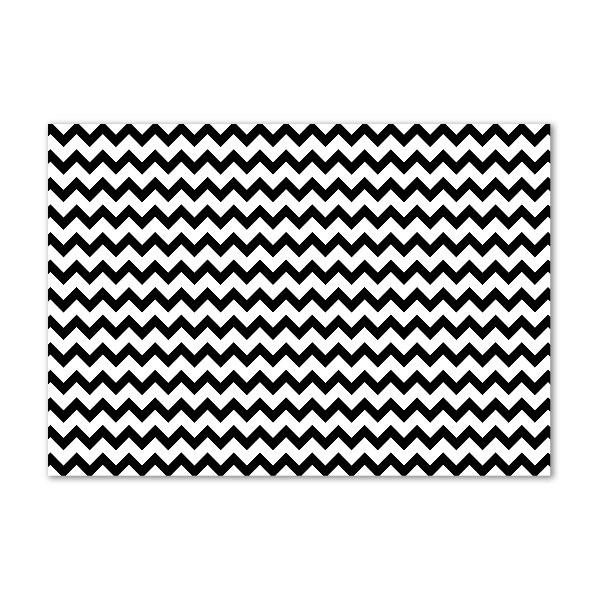 Schilderij op glas Zigzags