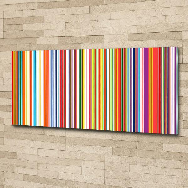 Glazen schilderij Kleurrijke strepen