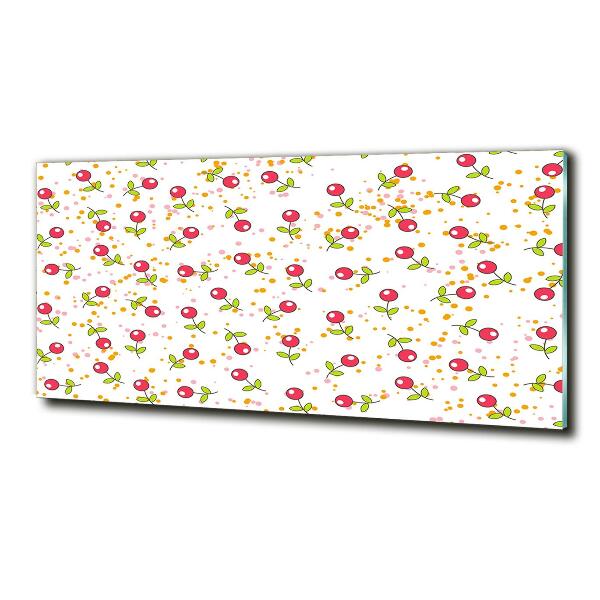 Schilderij glas Kersen