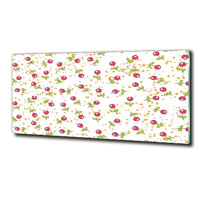 Schilderij glas Kersen