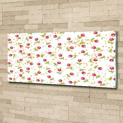 Schilderij glas Kersen