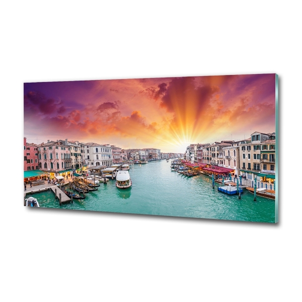 Schilderij glas Venetië