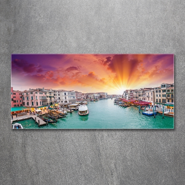Schilderij glas Venetië