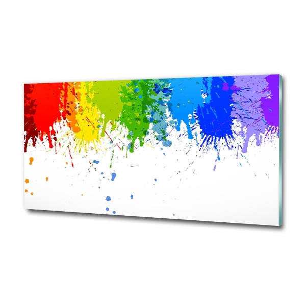 Foto schilderij op glas Regenboogvlekken