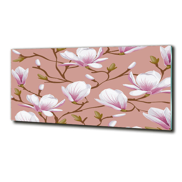 Foto schilderij op glas Magnolia