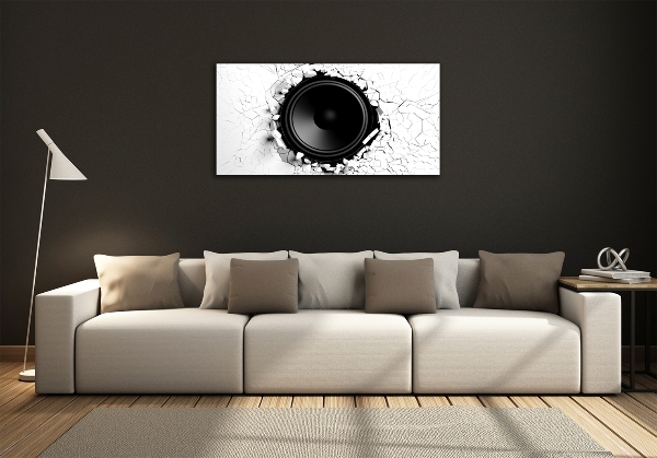 Schilderij glas Luidspreker