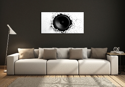Schilderij glas Luidspreker