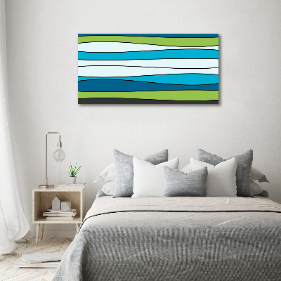 Schilderij op glas Kleurrijke strepen