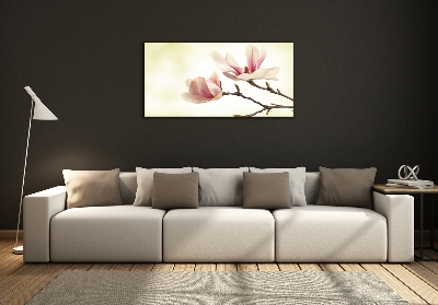 Foto schilderij op glas Magnolia