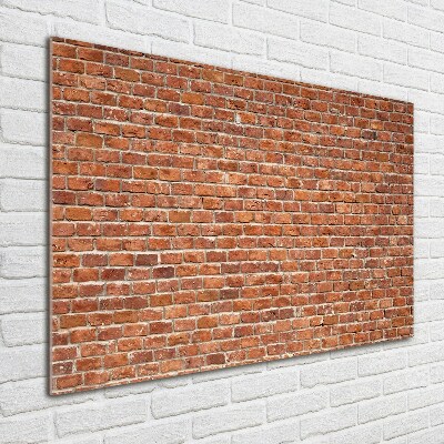 Schilderij glas Bakstenen muur