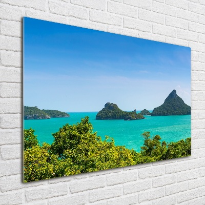 Schilderij glas Panorama Thailand