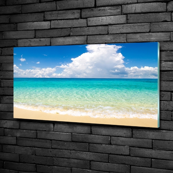 Foto schilderij op glas Paradijsstrand