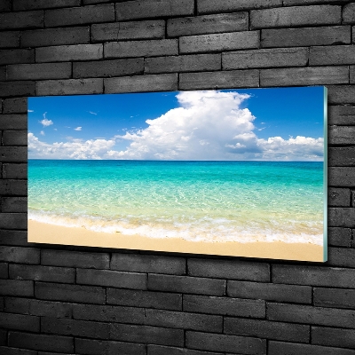 Foto schilderij op glas Paradijsstrand