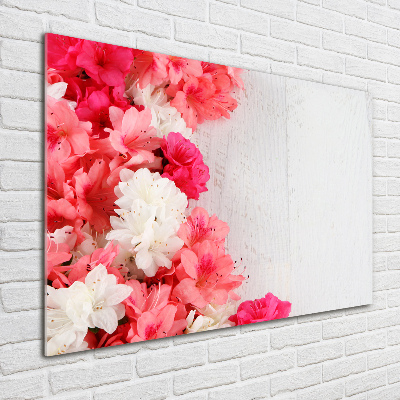 Foto schilderij op glas Bloemen