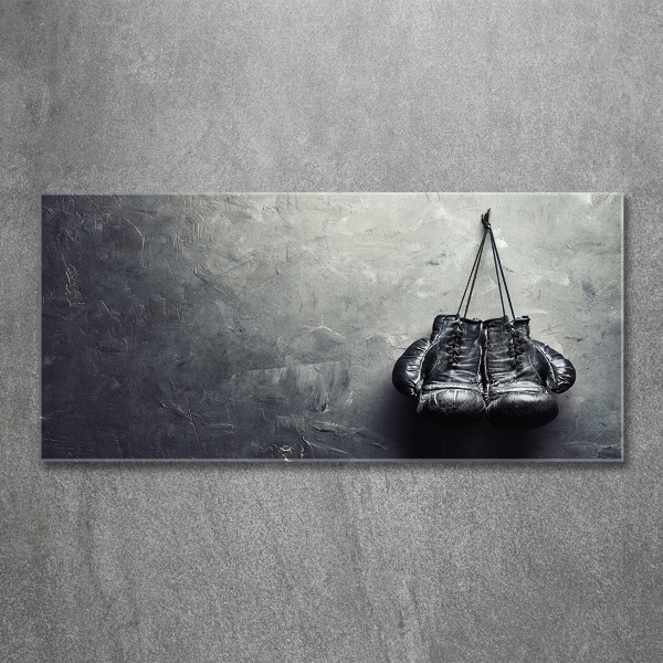 Schilderij op glas Bokshandschoenen