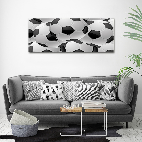 Schilderij glas Voetbal