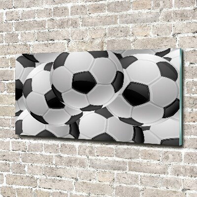 Schilderij glas Voetbal
