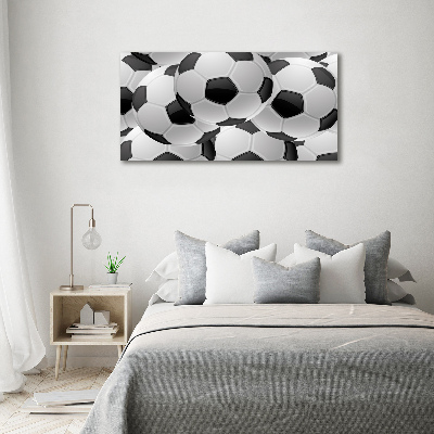 Schilderij glas Voetbal