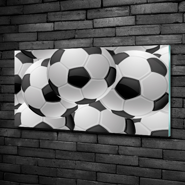 Schilderij glas Voetbal